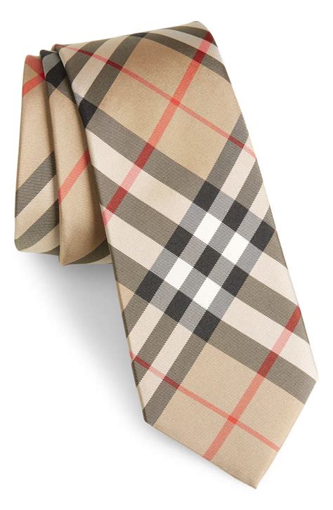 cheap burberry ties|Check Silk Tie in Midnight .